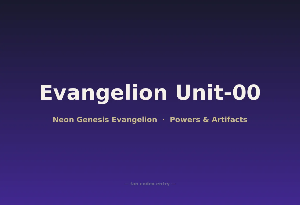 Evangelion Unit-00