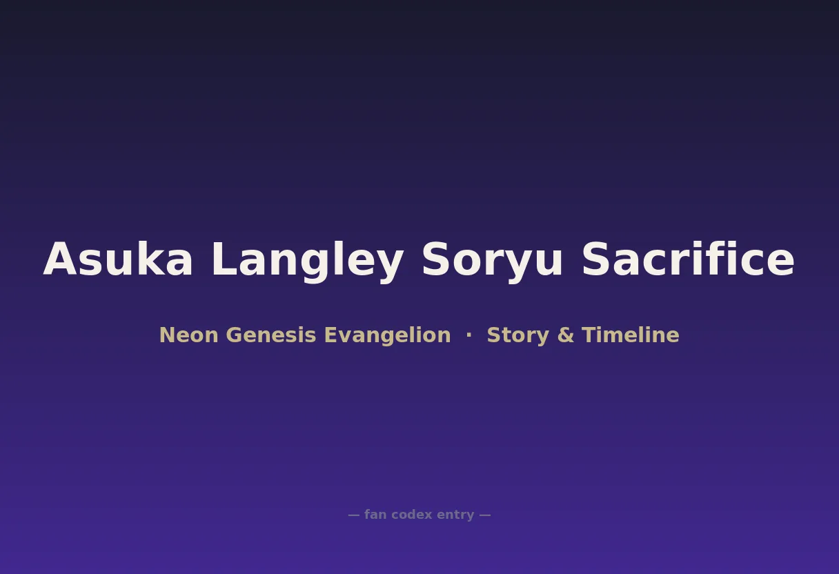 Asuka Langley Soryu Sacrifice