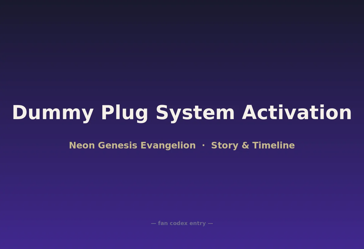 Dummy Plug System Activation