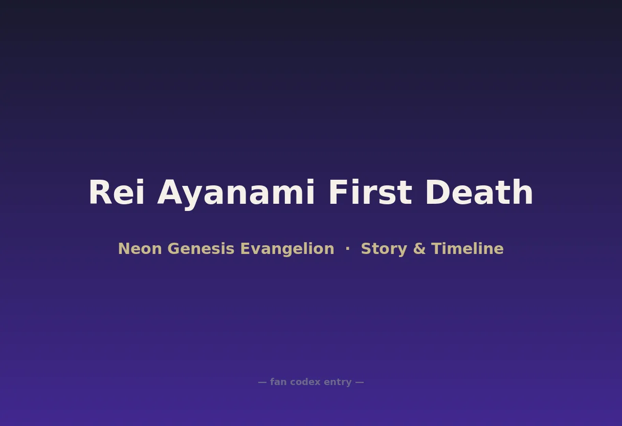 Rei Ayanami First Death