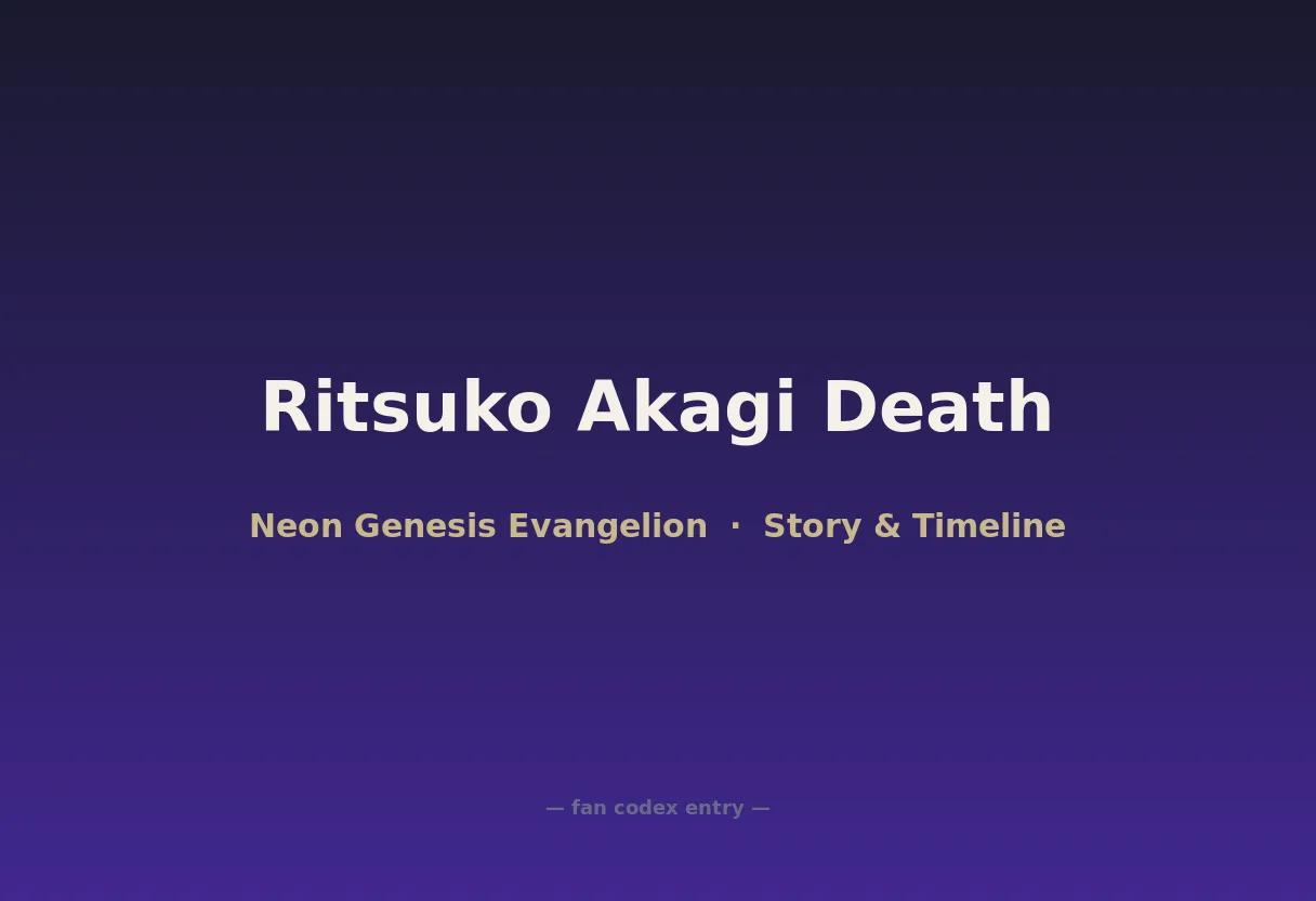 Ritsuko Akagi Death