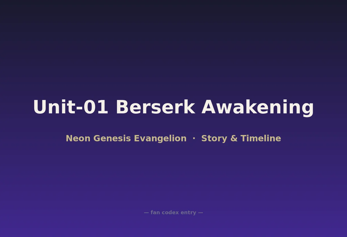 Unit-01 Berserk Awakening